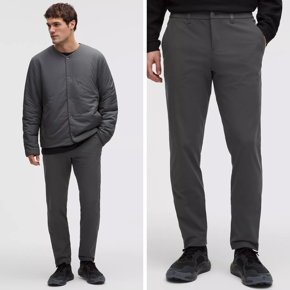 Lululemon Men Dark Gray ABC Classic Trouser Pants US28 Athleisure Preppy Minimal